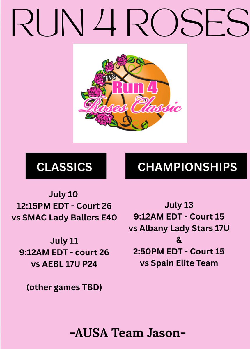 Vahayliah Seumanutafa (@vahayliahs) on Twitter photo Just touched down in Louisville, Kentucky! 🔥 Ready to go all out at <a href="/TFNsRun4Roses/">TFN's Run 4 Roses</a> with Team Jason <a href="/AUSA_Hoops_WBB/">AUSA Hoops WBB</a> ‼️
Let’s get it! Hope to see you there! #Run4Roses #AUSAHoops Just touched down in Louisville, Kentucky! 🔥 Ready to go all out at <a href="/TFNsRun4Roses/">TFN's Run 4 Roses</a> with Team Jason <a href="/AUSA_Hoops_WBB/">AUSA Hoops WBB</a> ‼️
Let’s get it! Hope to see you there! #Run4Roses #AUSAHoops