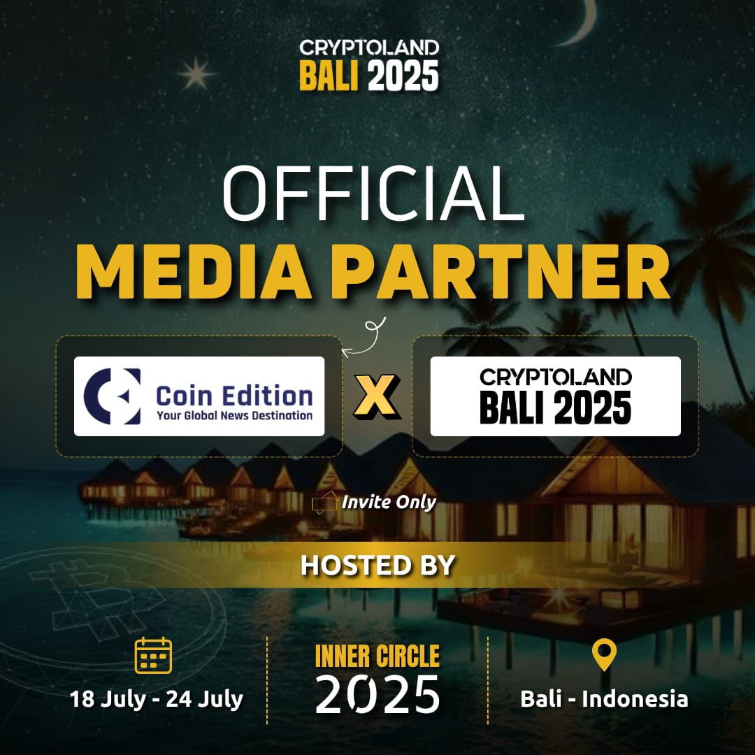 🚨 New Media Partner Alert! 🚨

We’re excited to welcome <a href="/CoinEdition/">Coin Edition: Your Crypto News Edge ️</a> as our official media partner for Cryptoland Bali 2025! 🌴🔥

📍 Bali, Indonesia
🗓️ 18–24 July 2025

An exclusive event crafted for high-net-worth individuals and crypto enthusiasts worldwide. 🌐🚀

#Cryptoland