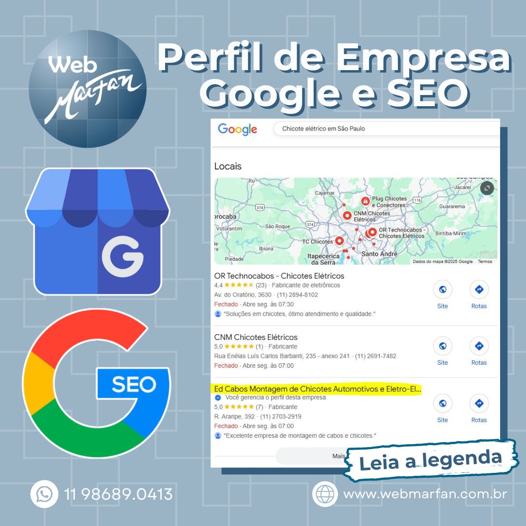 webmarfan's tweet photo. 🚀 Resultados que aparecem no Google (literalmente)!

Há apenas 1 mês iniciamos os trabalhos de Otimização SEO e atualizações no Perfil Google da EdCabos Chicotes Elétricos... e os resultados já impressionam https://t.co/AJaze7ZODr