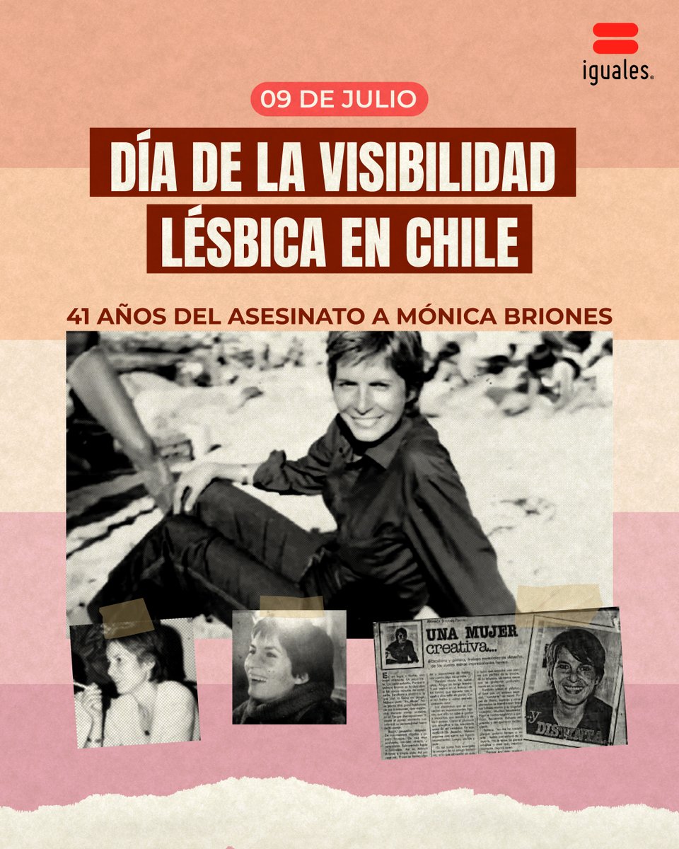 🥀A diferencia de otros países en el mundo, la comunidad LGBTI+ chilena conmemora hoy el Día de la Visibilidad Lésbica a causa del primer asesinato documentado a una mujer por ser lesbiana.

🕊️Hoy y siempre recordamos la memoria de Mónica.