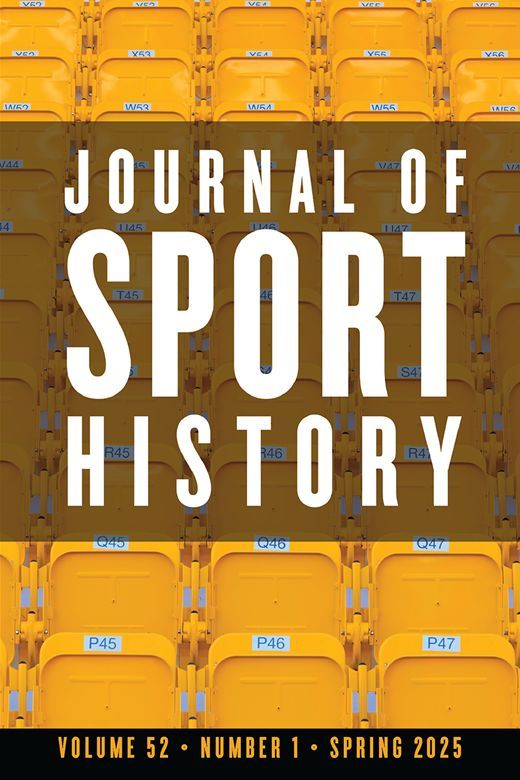 Announcing a new issue of Journal of Sport History, Vol. 52, No. 1! Featuring work by <a href="/andrewrmsmith/">Andrew Smith</a> (<a href="/MillikinU/">Millikin University</a>), <a href="/JosephDarda1/">Joseph Darda</a> (<a href="/MSUEnglish/">MSU English Dept</a>), <a href="/bassab1/">Amy Bass</a> (<a href="/Mville_U/">Manhattanville University</a>), <a href="/terryannescott/">Dr. Terry Anne Scott is trying to change the world</a> (<a href="/TheInstituteCP/">The Institute for Common Power</a>), <a href="/RobertaJNewman1/">Roberta J. Newman</a>, and more!

📖 Read on @ProjectMuse: muse.jhu.edu/issue/54597