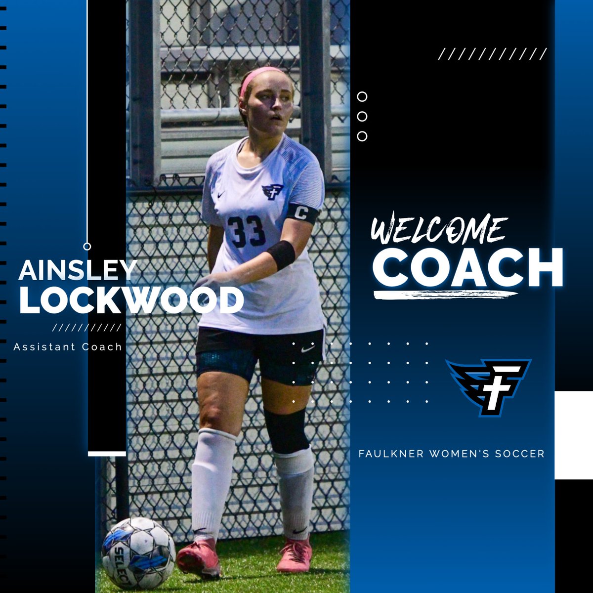 FaulknerATHL's tweet image. Ainsley Lockwood back on the pitch—now as Faulkner’s assistant coach!