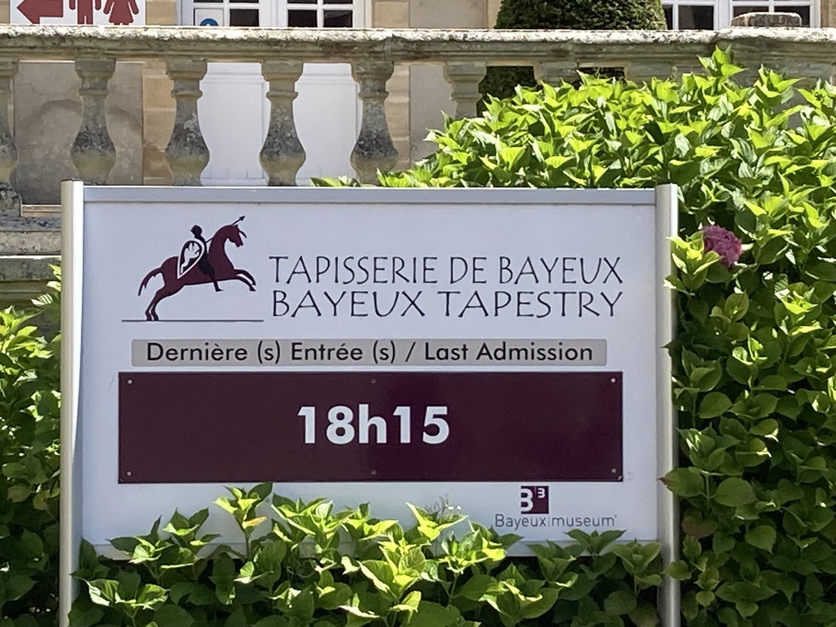SGSNormandy2025's tweet photo. A busy day for us! Last stops are the Bayeux Tapestry and Apple Cider Farm where we’ve tasted some delicious apple juice. Students are enjoying their visits! https://t.co/gLUrya8IJj