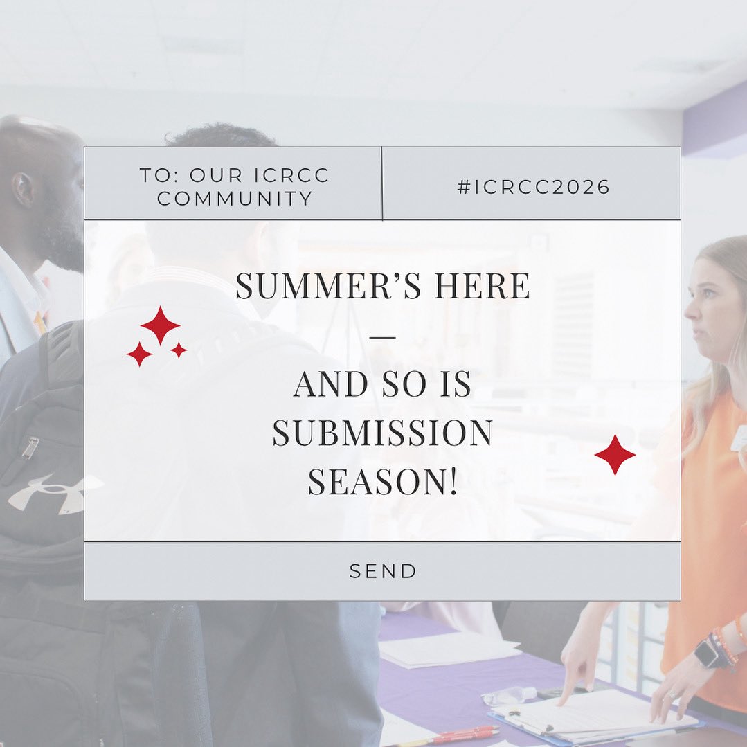 Sun’s out, submissions open! 

ICRCC 2026 abstract &amp; journal manuscript submissions are now live.

Share your research. Shape the field.

🔗 wearecrisiscomm.com

#ICRCC2026 #CallForPapers #WeAreCrisisComm #RiskCommunication
