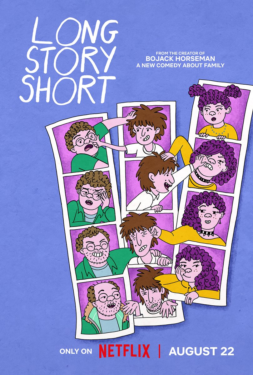New poster for LONG STORY SHORT, the new animated comedy from the creator of Bojack Horseman. 

The series arrives August 22nd.