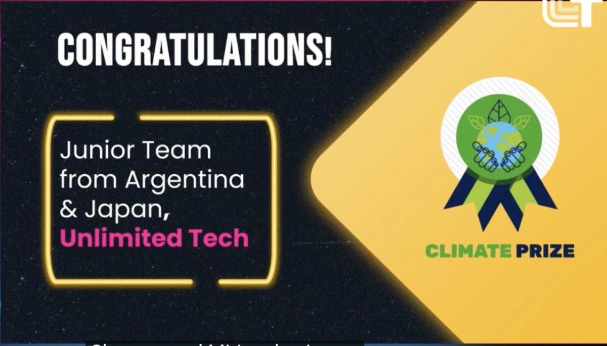 redapple0414's tweet photo. #UnlimitedTech ใฎ #RiverStream ใ #TechnovationGirls ใฎLATIN AMERICA REGIONAL HONOREES๐ฆ๐ทใจCLIMATE PRIZE๐ใฎ2้จ้ใง่ณใใใใ ใใพใใโจ
@CataliniCh90469 Iโm so happy we made it this far together! Thank you ๐ https://t.co/vk5pdsJysl