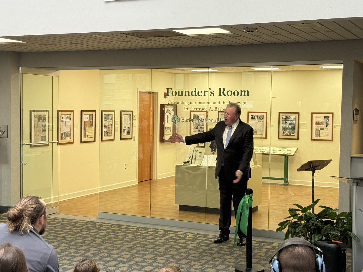 talkerie's tweet image. The new Founders Room, honoring Dr. Gertrude Barber at Barber National Institute
#ErieLive