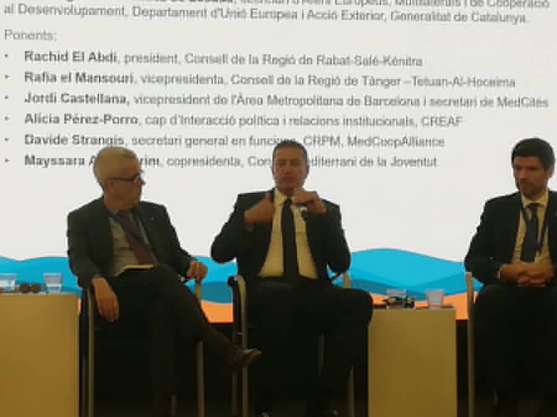 🌏At MedCat Days, the President of ORU Fogar and the Rabat-Salé-Kénitra Regional Council, advocates in this time of instability, for an alliance between the North and South of the Mediterranean. He encourages  acting with foresight rather than by reacting to emergency situations.