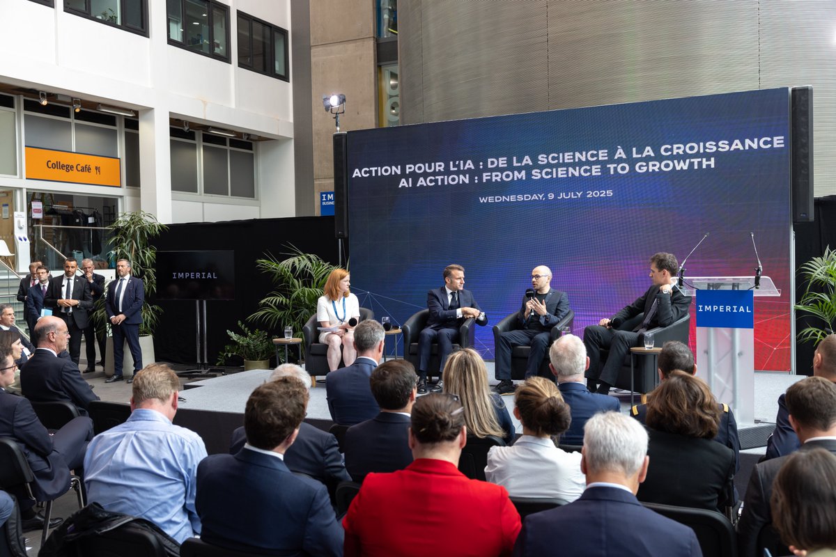 🇫🇷 We’re honoured to welcome President <a href="/EmmanuelMacron/">Emmanuel Macron</a> to Imperial during his state visit to the UK.

Today marks the launch of our Imperial/<a href="/CNRS/">CNRS 🌍</a> Ayrton–Blériot Engineering Lab - a bold new chapter in Franco-British scientific collaboration.

[1/3]