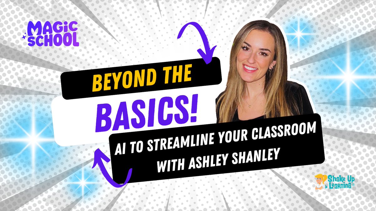 Shake Up Learning (@shakeuplearning) on Twitter photo π₯ Don't miss this awesome presentation by <a href="/MsAshleyShanley/">Ashley Shanley</a>
πͺ Using @MagicSchoolai to Streamline Your Classroom
shakeuplearning.com/blog/using-magβ¦ #edtech #edchat #aiineducation #aiinedu #googleedu #TCEA #ISTE #FETC π₯ Don't miss this awesome presentation by <a href="/MsAshleyShanley/">Ashley Shanley</a>
πͺ Using @MagicSchoolai to Streamline Your Classroom
shakeuplearning.com/blog/using-mag⦠#edtech #edchat #aiineducation #aiinedu #googleedu #TCEA #ISTE #FETC