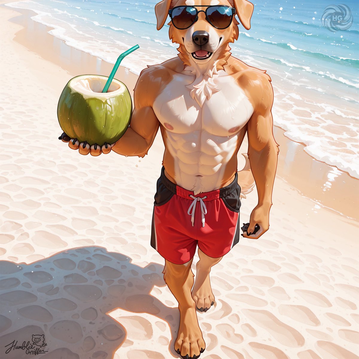 Serving tropical thirst traps and coconut hydration. 🥥😎