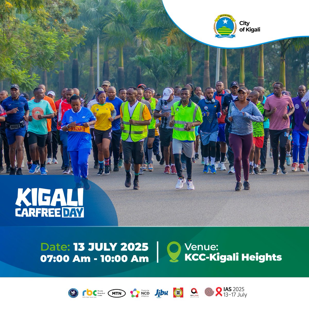 City of Kigali (@cityofkigali) on Twitter photo 📢 Hello Kigalians!
You are invited to the bi-monthly #CarFreeDay this Sunday, 13 July 2025, at the following locations:
📍 ULK Gisozi – <a href="/Gasabo_District/">Gasabo District</a>
📍 IPRC Kigali – <a href="/KicukiroDistr/">Kicukiro District</a>
📍 Kigali Pele Stadium – <a href="/Nyarugenge/">Nyarugenge District</a>
📍 Main Site: KCC – Kigali Heights (<a href="/CityofKigali/">City of Kigali</a>)
This 📢 Hello Kigalians!
You are invited to the bi-monthly #CarFreeDay this Sunday, 13 July 2025, at the following locations:
📍 ULK Gisozi – <a href="/Gasabo_District/">Gasabo District</a>
📍 IPRC Kigali – <a href="/KicukiroDistr/">Kicukiro District</a>
📍 Kigali Pele Stadium – <a href="/Nyarugenge/">Nyarugenge District</a>
📍 Main Site: KCC – Kigali Heights (<a href="/CityofKigali/">City of Kigali</a>)
This