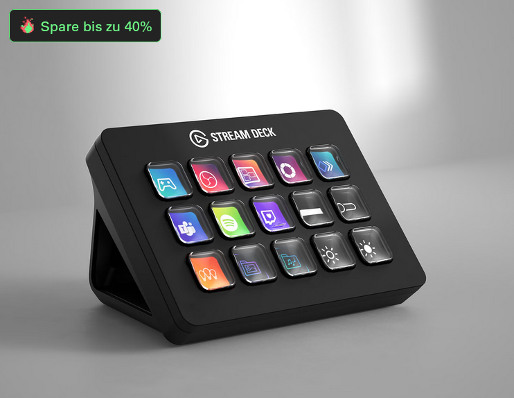 40% auf das Stream Deck? Gibt es! 
Und noch mehr bei den Elgato Prime Day Deals!
Schaut vorbei: e.lga.to/s/prime-day-20… 

(werbung)