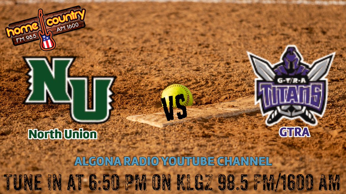 Tune in tonight on KLGZ 98.5 FM/AM 1600 for postseason softball, as North Union faces GTRA!
youtube.com/watch?v=lGC0Lf…