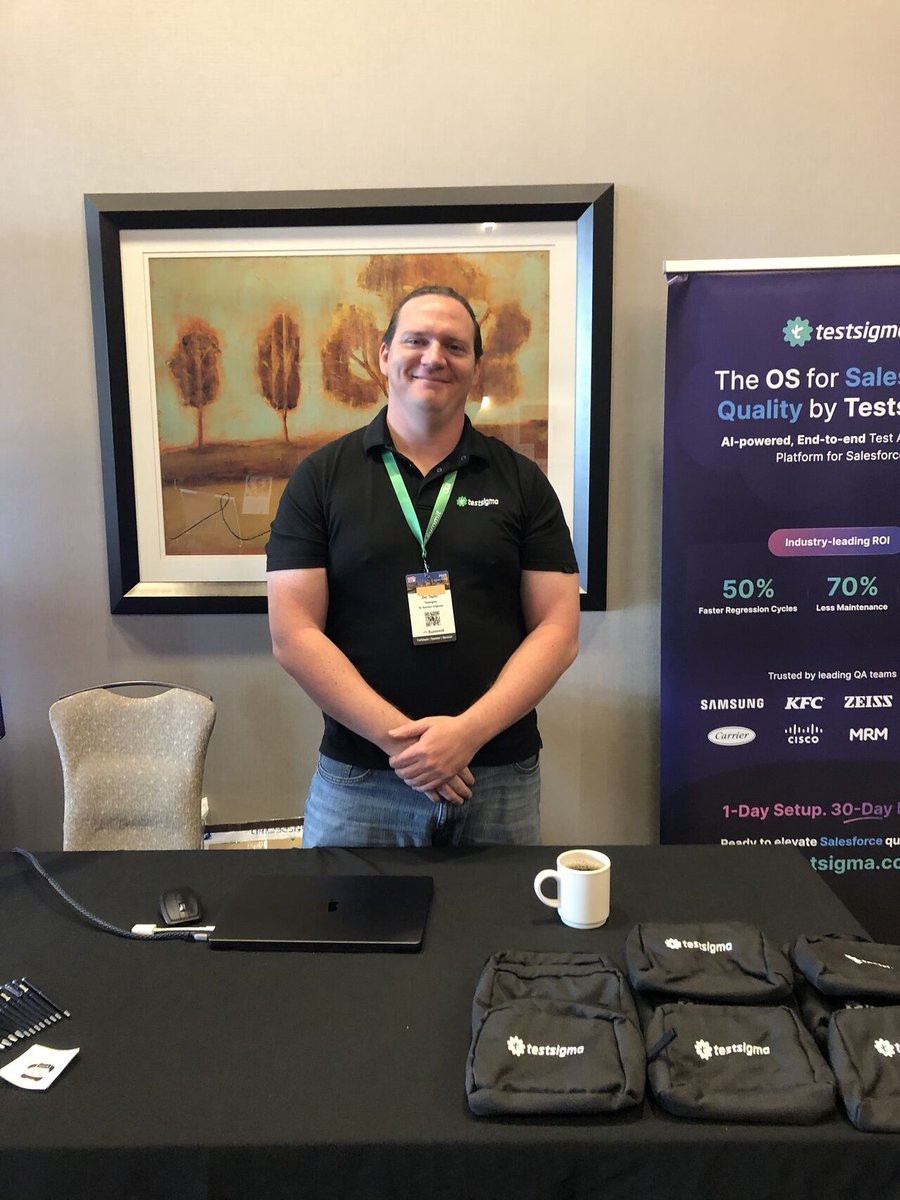 testsigmainc's tweet image. 💚 We are live at @BuckeyeDreamin in Columbus, Ohio, with our very own Zac Taylor representing Testsigma!
Swing by our booth to see how we use Salesforce Metadata + Gen AI to generate powerful, ready-to-run test cases in no time.
👨🏻💻 Come say hi and watch Testsigma in action!