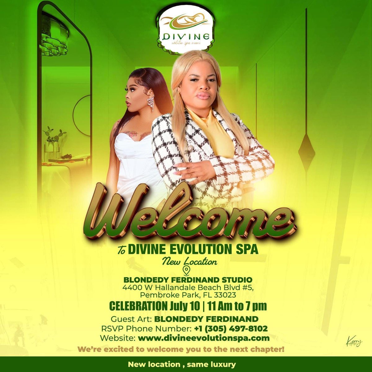 invitasyon special map tann ou demen kap 10 jiyè nan ouvèti 2ième location 
Divine Evolution Spa 
Nan Blondedyferdinandstudio 🤩🥰

Vin fe fasyal nou vin pran sevis nou epi nap gen BUY 1 GET 1 FREE NAN TOUT PRODWI blondelight.com YO NAN JOU SA KAP DEMEN AN MAP TANN NOU