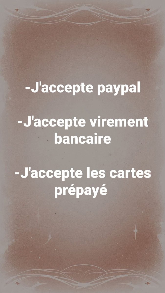 Message privé si intéressé