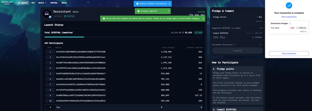 Chris (@chris_insights) on Twitter photo there's only <a href="/Dessistant/">Dessistant</a> launch on <a href="/virtuals_io/">Virtuals Protocol</a> genesis page today
and i'm all in my points in $DESS after dd the project
dont fail me
virgenity
how abt u guys, my virtuals frensssssss
<a href="/Kemphuyen/">Kemphuyen</a>
<a href="/danhtran68/">Danh Tran</a>
<a href="/LisaFlorentina8/">Lisa Florentina</a>
<a href="/danido102/">Dani.84</a>
<a href="/tranhoangh49/">Hoangf.base.eth 🐸| Boost + _ + | ↑↑↑</a>
<a href="/duycao8655/">duycao</a> there's only <a href="/Dessistant/">Dessistant</a> launch on <a href="/virtuals_io/">Virtuals Protocol</a> genesis page today
and i'm all in my points in $DESS after dd the project
dont fail me
virgenity
how abt u guys, my virtuals frensssssss
<a href="/Kemphuyen/">Kemphuyen</a>
<a href="/danhtran68/">Danh Tran</a>
<a href="/LisaFlorentina8/">Lisa Florentina</a>
<a href="/danido102/">Dani.84</a>
<a href="/tranhoangh49/">Hoangf.base.eth 🐸| Boost + _ + | ↑↑↑</a>
<a href="/duycao8655/">duycao</a>