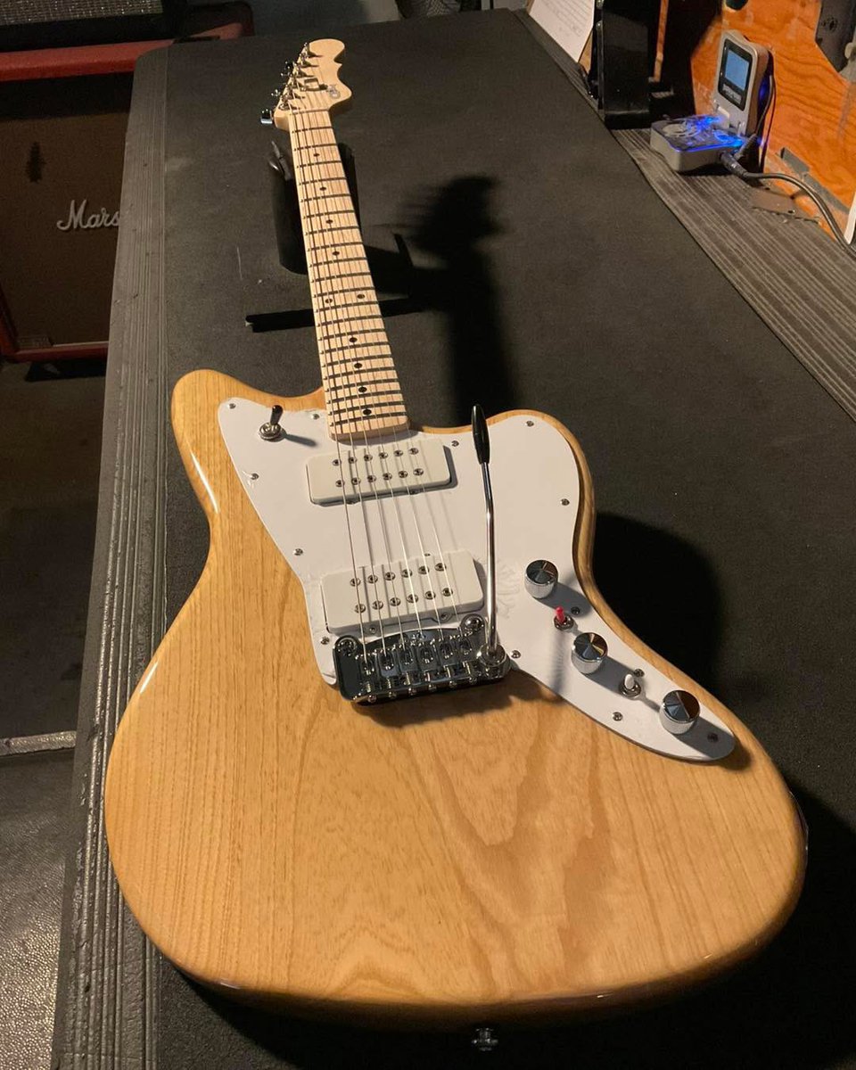 Build-To-Order CLF Research Doheny V12 in Natural Gloss over swamp ash, 1-ply white guard, hard rock maple neck with Natural Satin finish. Built for G&amp;L Premier Dealer UpFront Guitars in Bellingham, Massachusetts.