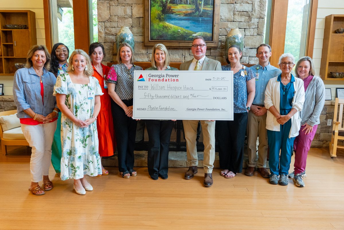 Georgia Power Foundation Supports Phoebe Hospice Services in Memory of President Jimmy Carter &gt;&gt; bit.ly/461rJZY

#JimmyCarter #GeorgiaPower #PhoebeHospice #PhoebeSumter #LegacyOfCare #CleanEnergy #CommunitySupport #HospiceCare #SouthwestGeorgia