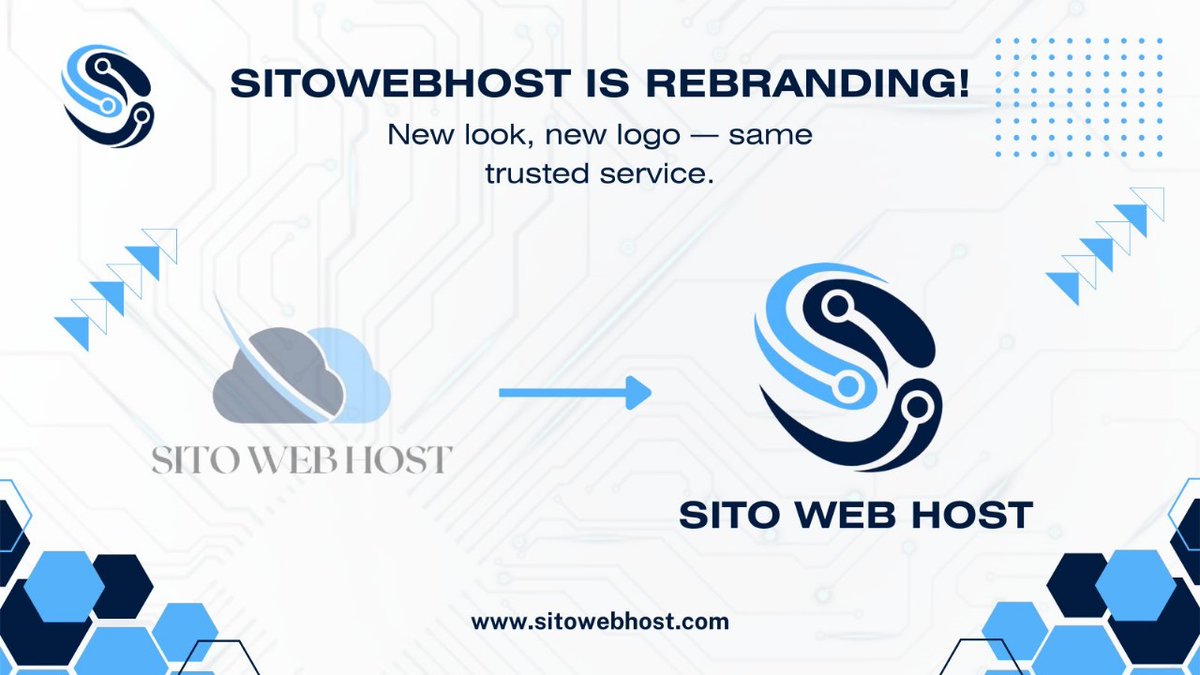 sparksailspk's tweet image. Sito Web Host is rebranding!
New look, same reliable hosting — now faster, smarter &amp;amp; sleeker.

Explore the new us:
sitowebhost.com
+92 330 6897500 (Call or WhatsApp)

#SitoWebHost #Rebrand2025 #WebHostingPK  #DigitalPakistan #WebsiteCare #TechUpdate #XTechNews