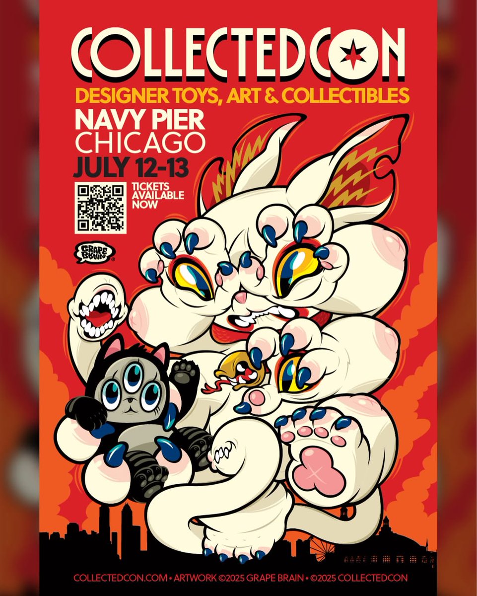 npeventcenter's tweet image. 📣Attention all toy enthusiasts and creative minds! Are you ready for an event that will celebrate the world of designer toys? Then get your tickets and join us July 12-13 at CollectedCon - the ultimate designer toy convention of 2025!
🎟 navypier.org/events/collect…