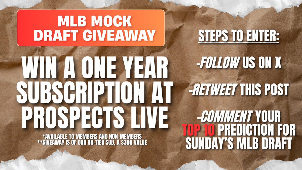 Prospects Live tweet media
