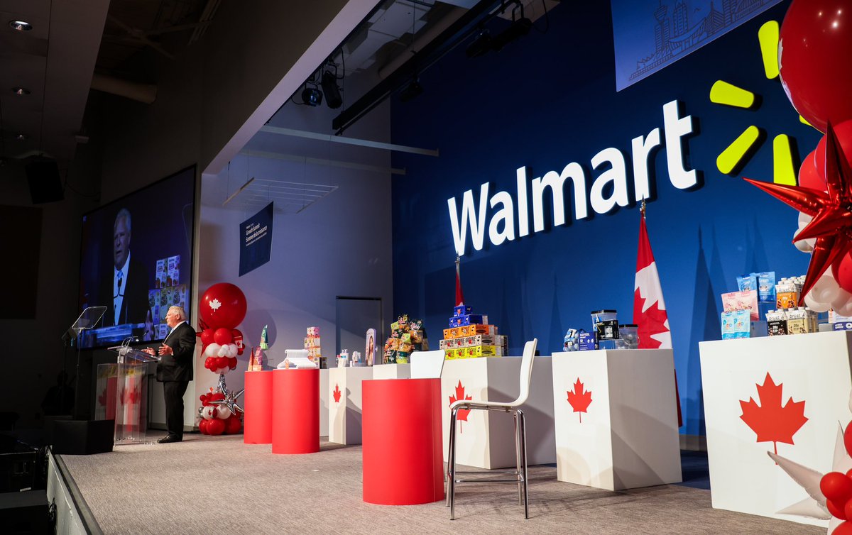 fordnation's tweet image. Today, I joined Walmart Canada and local suppliers at their first-ever Canada Growth Summit. Events like this are about putting Canadian products on Canadian shelves, supporting good jobs and strengthening our home-grown supply chains. Together, we’re working to protect Ontario…