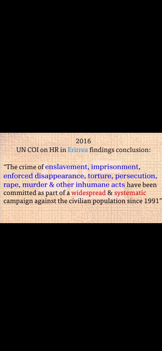 SELFISH! (@mercy4all82) on Twitter photo <a href="/ElizabethTecle/">Elsa</a> #Eritrea's population is uknown. Theres no such records! There's no constitution, rule of law & no due process, so people are detained indefinitely or victims of forced disappearances. 🇪🇷 doesn't report casualties after war, so families live w/ uncertainty & in state of fear. <a href="/UN/">United Nations</a> <a href="/ElizabethTecle/">Elsa</a> #Eritrea's population is uknown. Theres no such records! There's no constitution, rule of law & no due process, so people are detained indefinitely or victims of forced disappearances. 🇪🇷 doesn't report casualties after war, so families live w/ uncertainty & in state of fear. <a href="/UN/">United Nations</a>