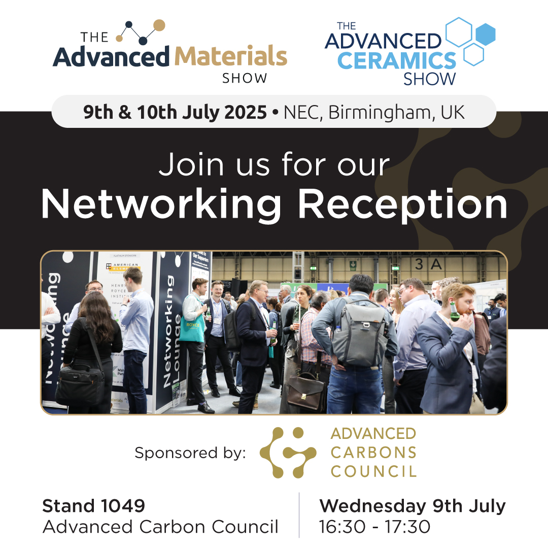 Advanced Materials Show (@materialsshow) on Twitter photo Join us from 4:30pm at Stand 1049 for our Networking Reception, sponsored by The Advanced Carbons Council and toast to a fantastic first day at <a href="/MaterialsShow/">Advanced Materials Show</a> and <a href="/CeramicsShow/">The Advanced Ceramics Show</a>!
📍 Stand 1049
🕓 16:30-17:30
#AMS25 #ACS25 Join us from 4:30pm at Stand 1049 for our Networking Reception, sponsored by The Advanced Carbons Council and toast to a fantastic first day at <a href="/MaterialsShow/">Advanced Materials Show</a> and <a href="/CeramicsShow/">The Advanced Ceramics Show</a>!
📍 Stand 1049
🕓 16:30-17:30
#AMS25 #ACS25
