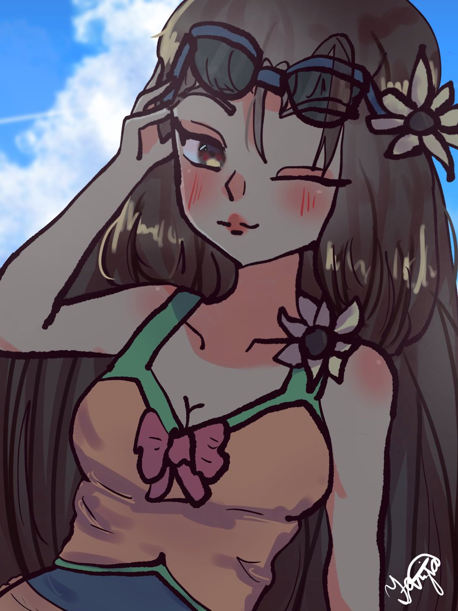 the first #drawthisinyourstyle i did on insta!