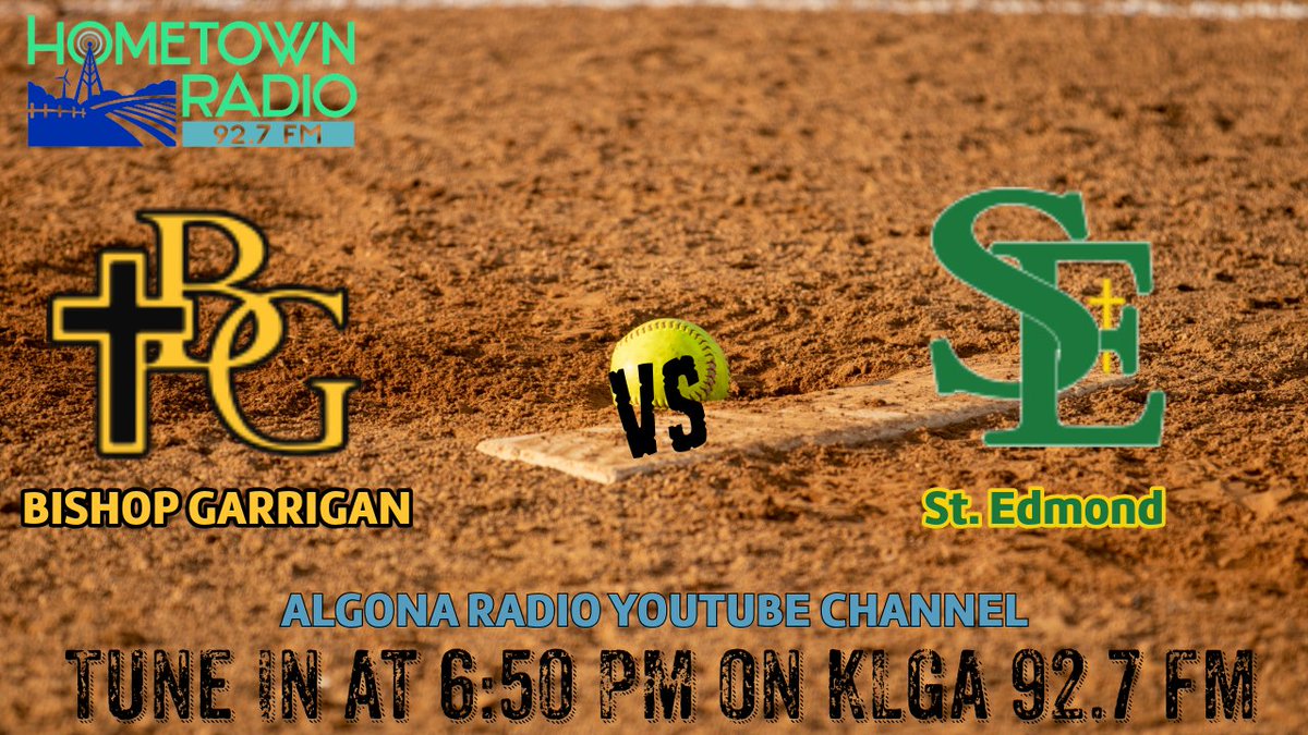 Tune in tonight on KLGA 92.7 FM for postseason softball as Bishop Garrigan faces St. Edmond!
youtube.com/watch?v=TIcmZY…