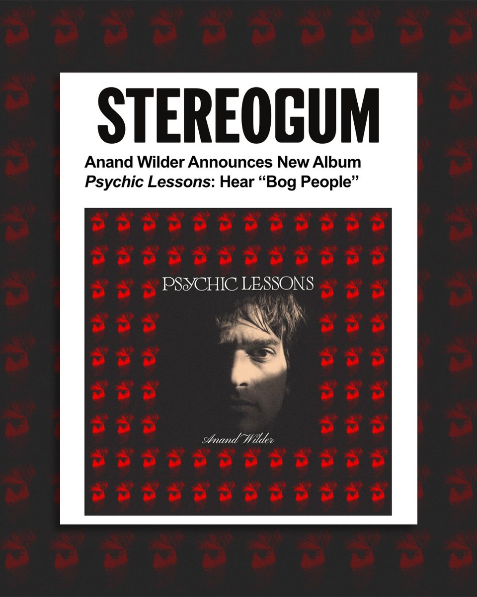 MissingPieceGrp's tweet image. Today, Yeasayer&apos;s @AnandWilder announced that his new album &apos;Psychic Lessons&apos; will come out August 22 via Last Gang/MNRK. Read more about it and check out the new single/video &quot;Bog People&quot; on @stereogum and @brooklynvegan now.

stereogum.com/2314643/anand-…

brooklynvegan.com/anand-wilder-y…