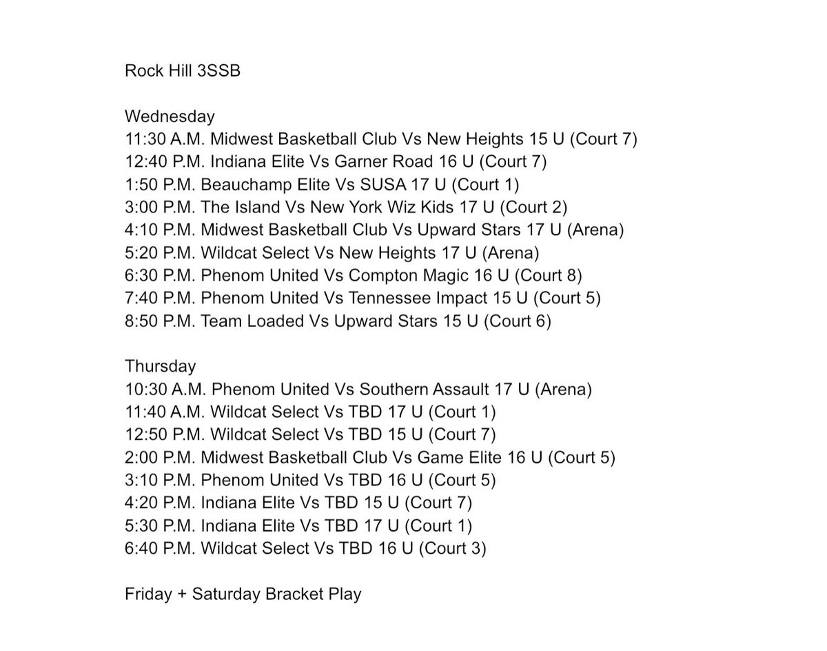 Michael Roth (@_mikeroth) on Twitter photo I’ve made it to Rock Hill, SC for Adidas 3SSB Palmetto Road Championship!
I’ll be here till Saturday providing coverage for <a href="/PrepHoopsOH/">Prep Hoops Ohio</a> and <a href="/PrepHoopsKY/">Prep Hoops Kentucky</a> I’ve made it to Rock Hill, SC for Adidas 3SSB Palmetto Road Championship!
I’ll be here till Saturday providing coverage for <a href="/PrepHoopsOH/">Prep Hoops Ohio</a> and <a href="/PrepHoopsKY/">Prep Hoops Kentucky</a>