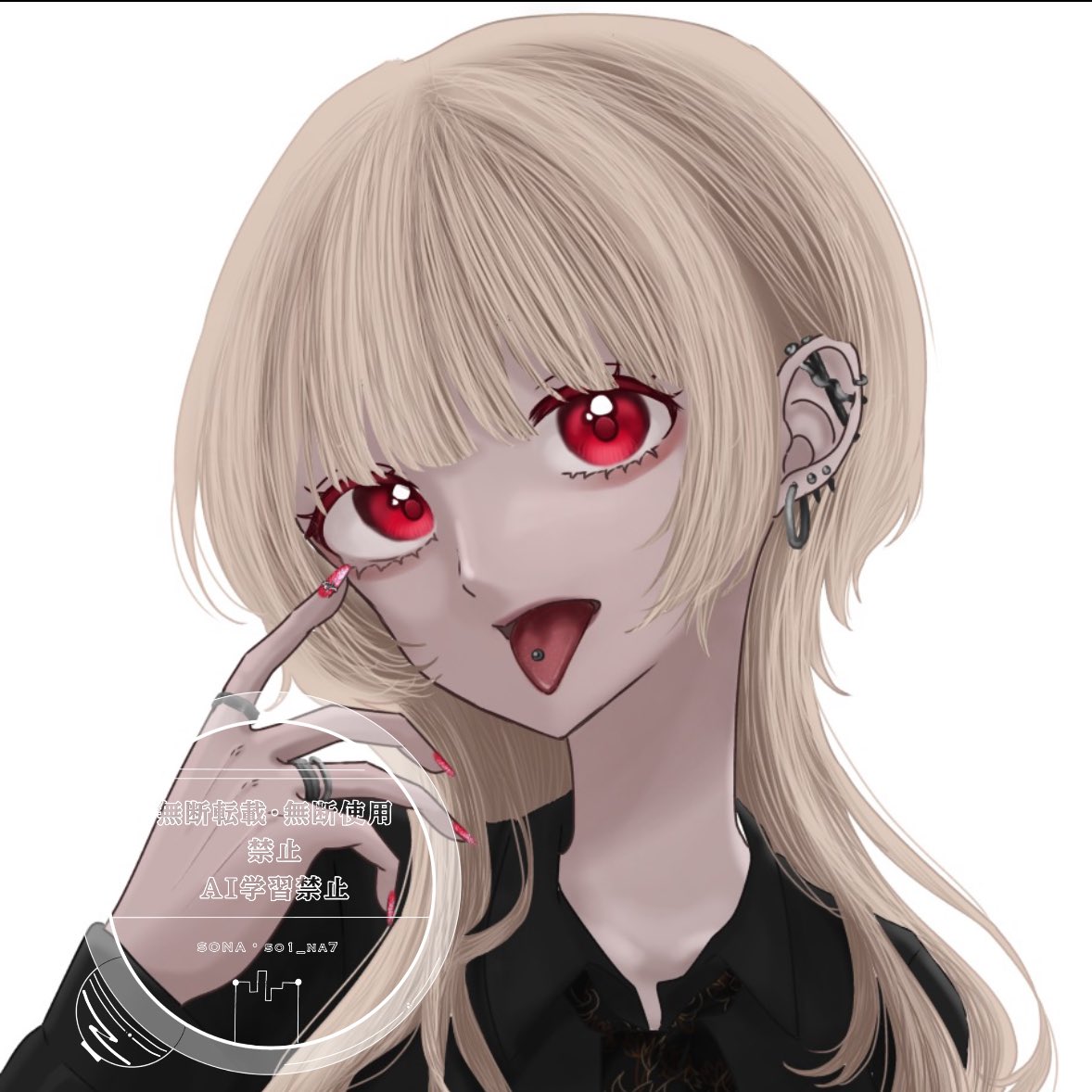 so1_na7's tweet photo. 目の塗り方も肌の塗り方も髪の書き方も
全部違うんだけどどっちのが好まれるんだろう🌀.𖥔 ݁ https://t.co/ELDyr03WXB