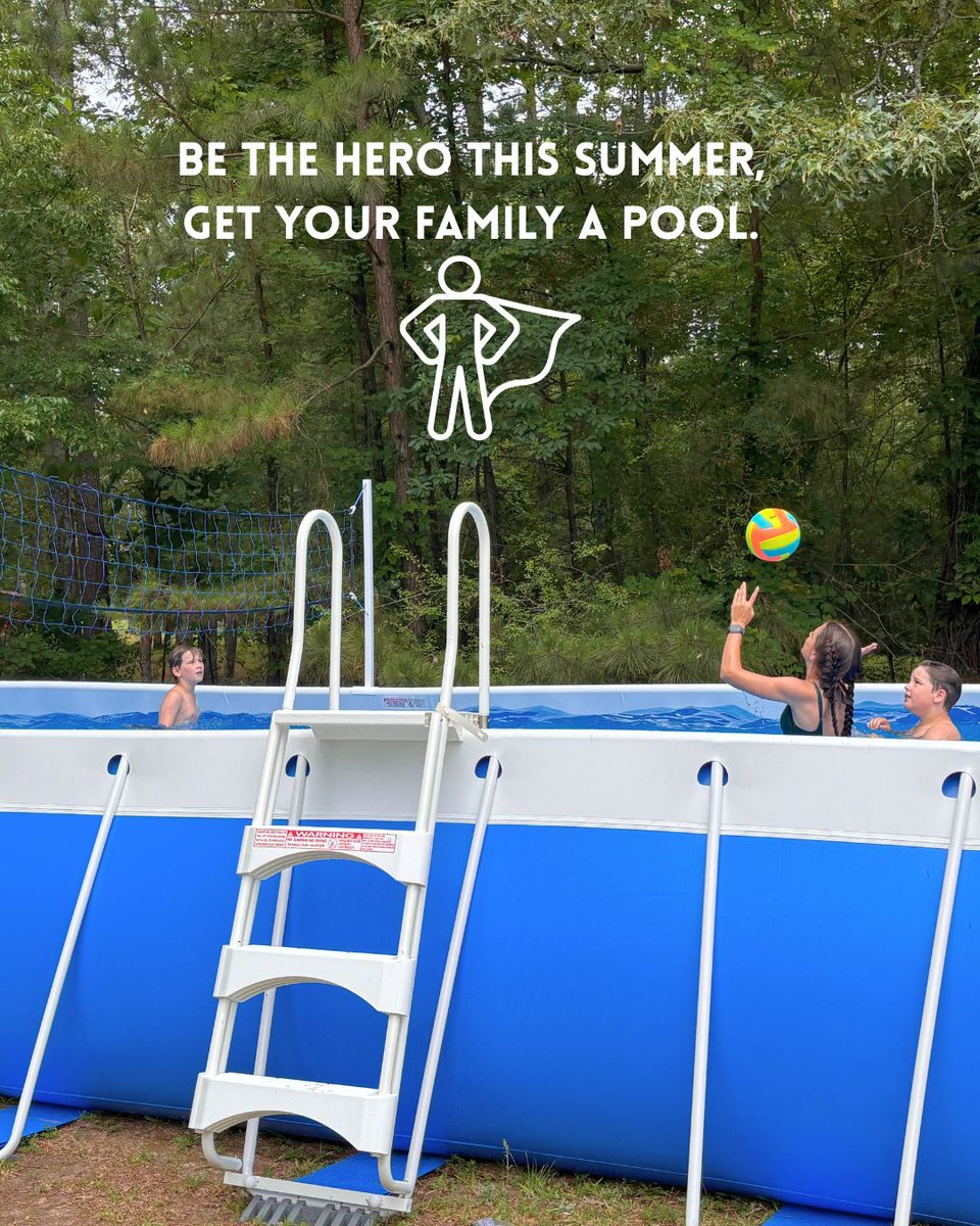 Not all heroes wear capes, be the #Superman in your family this summer and get a pool. #splashsuperpools #summer2025 #SupermanMovie
