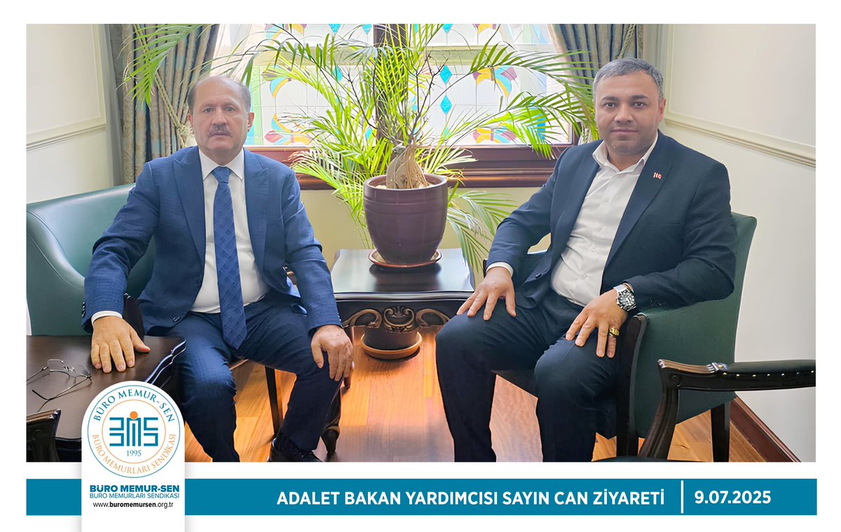 ADALET BAKAN YARDIMCISI SAYIN CAN'A ZİYARET📍

Genel Başkan Yardımcımız Zekeriya Köftercioğlu, Adalet Bakan Yardımcısı Sayın Ramazan Can'ı ziyaret ederek Adalet Bakanlığı personelinin sorun, talep ve beklentilerini Sn. Can'a iletti.

<a href="/ramazancan0071/">Ramazan CAN🇹🇷</a>