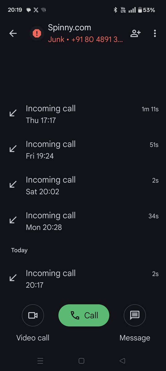writepuneetjain's tweet photo. @myspinny refer attached screenshot... All odd time calls.

 Stop bothering if you can't adhere to business timelines https://t.co/qj2runuogT