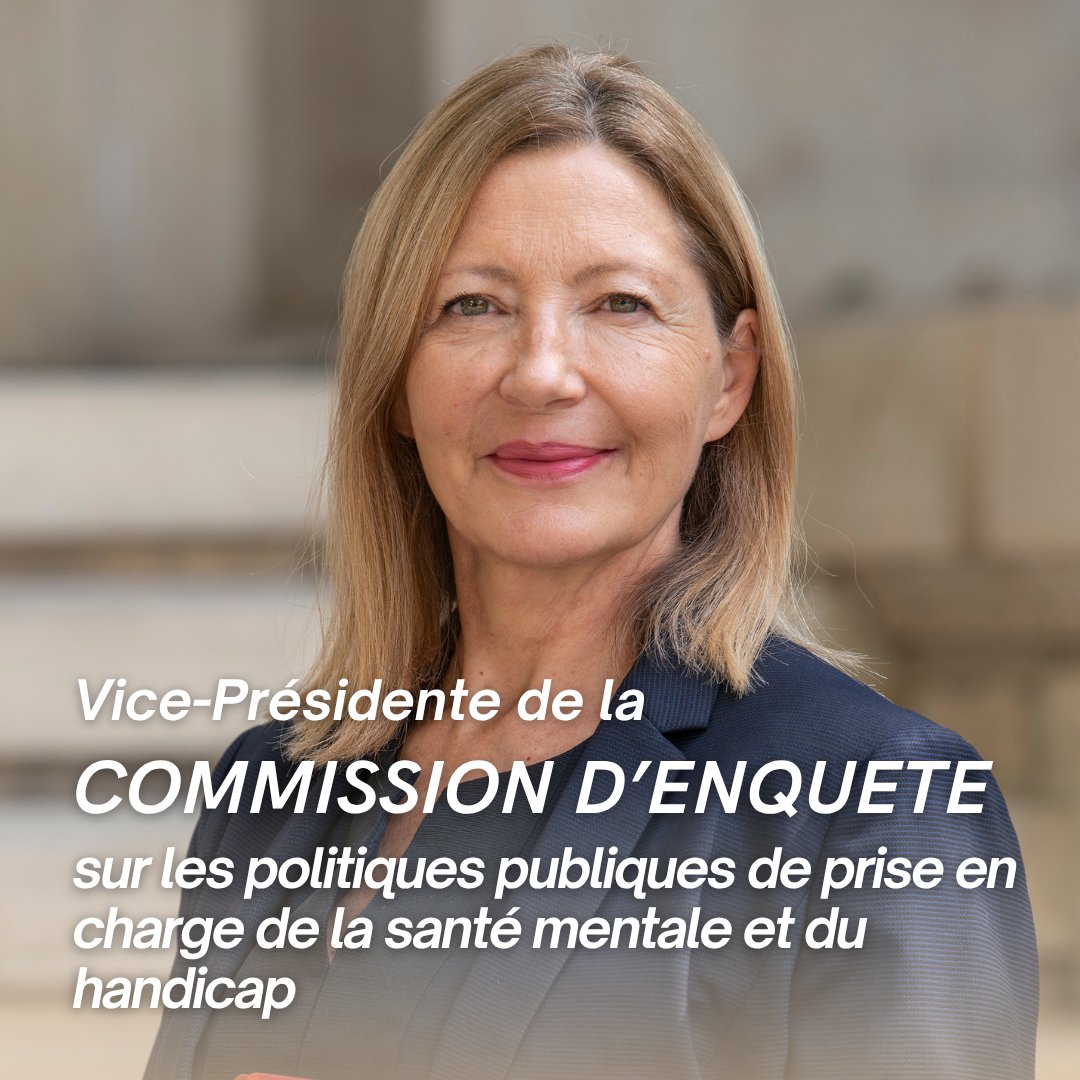 npouzyreff78's tweet image. Honorée d'être nommée Vice-Présidente de la Commission d'enquête sur les politiques publiques dédiées à la #SantéMentale et au #handicap. Je m'attacherai plus particulièrement à une meilleure prise en charge du public Jeune.