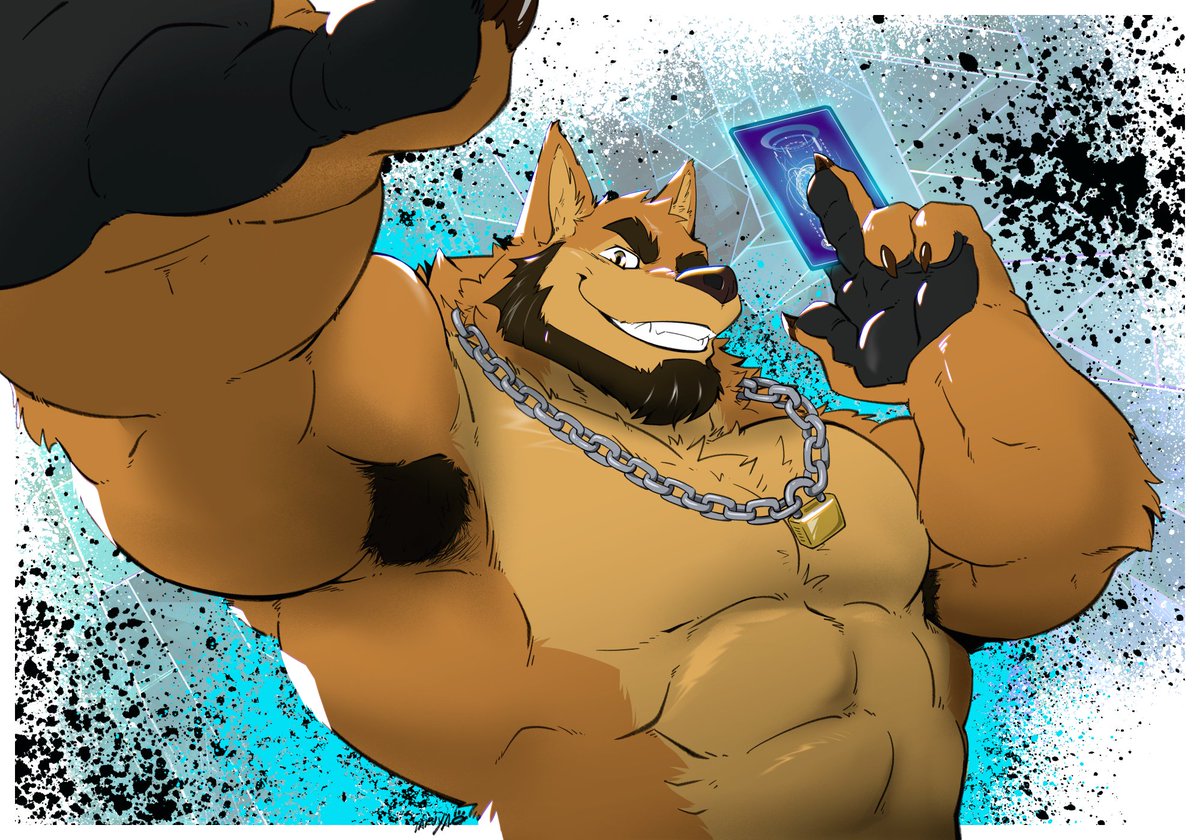 TakuyaOkami's tweet photo. Commission for Shako - AJ wulf https://t.co/0EFtZd3ZVg