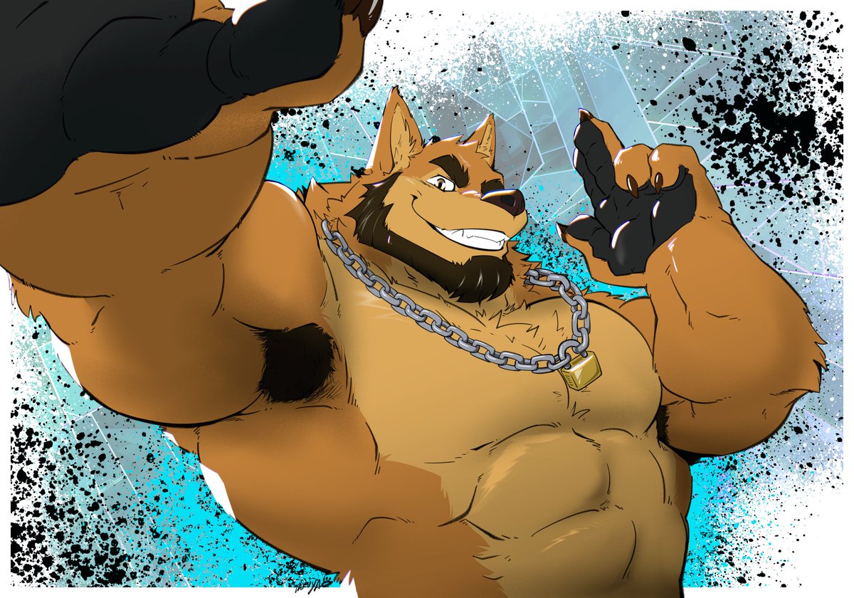 TakuyaOkami's tweet photo. Commission for Shako - AJ wulf https://t.co/0EFtZd3ZVg