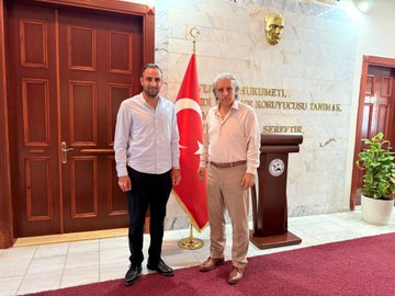 Aydın Memursen Heyeti Kaymakam İbrahim Keklik’i Ziyaret Etti