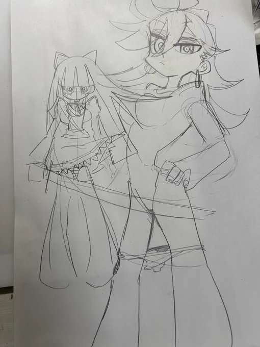 普通すぎてボツにしたラフ 