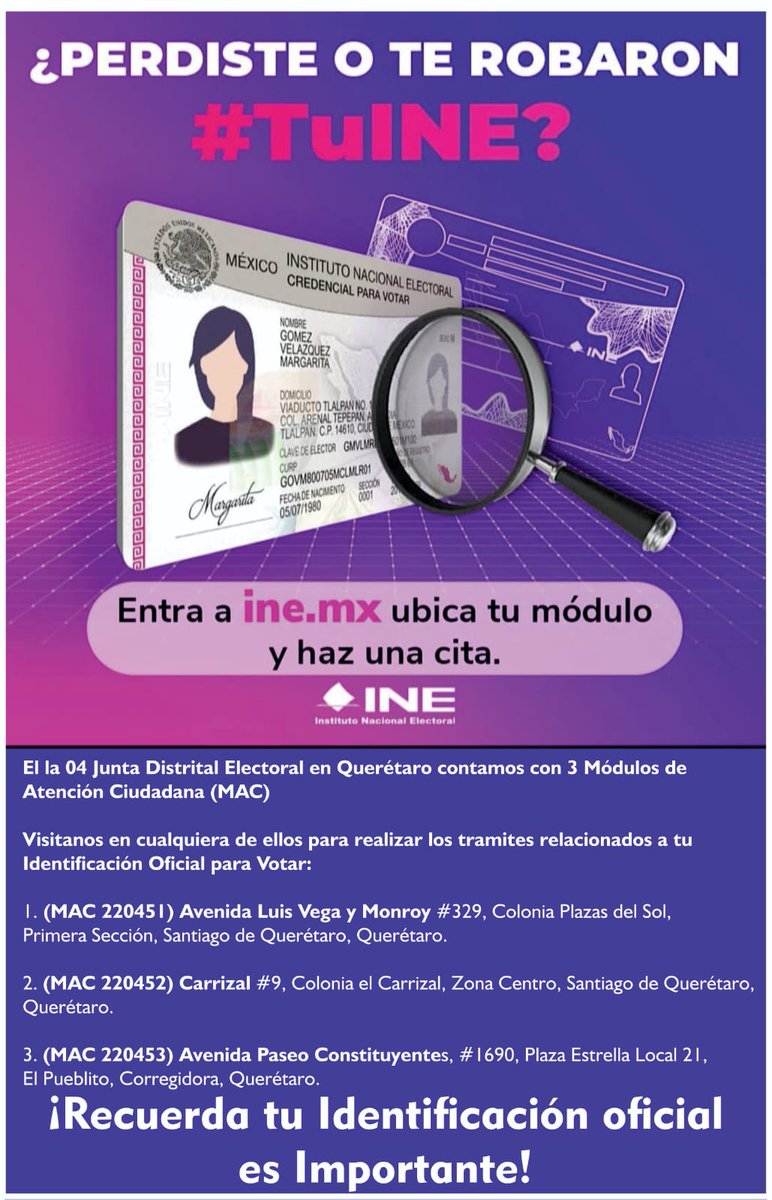 ClafaPozas's tweet photo. INE - QUERÉTARO 2025 https://t.co/dRiMEmFcUy