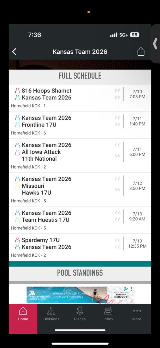 Schedule for this weekend in KC!