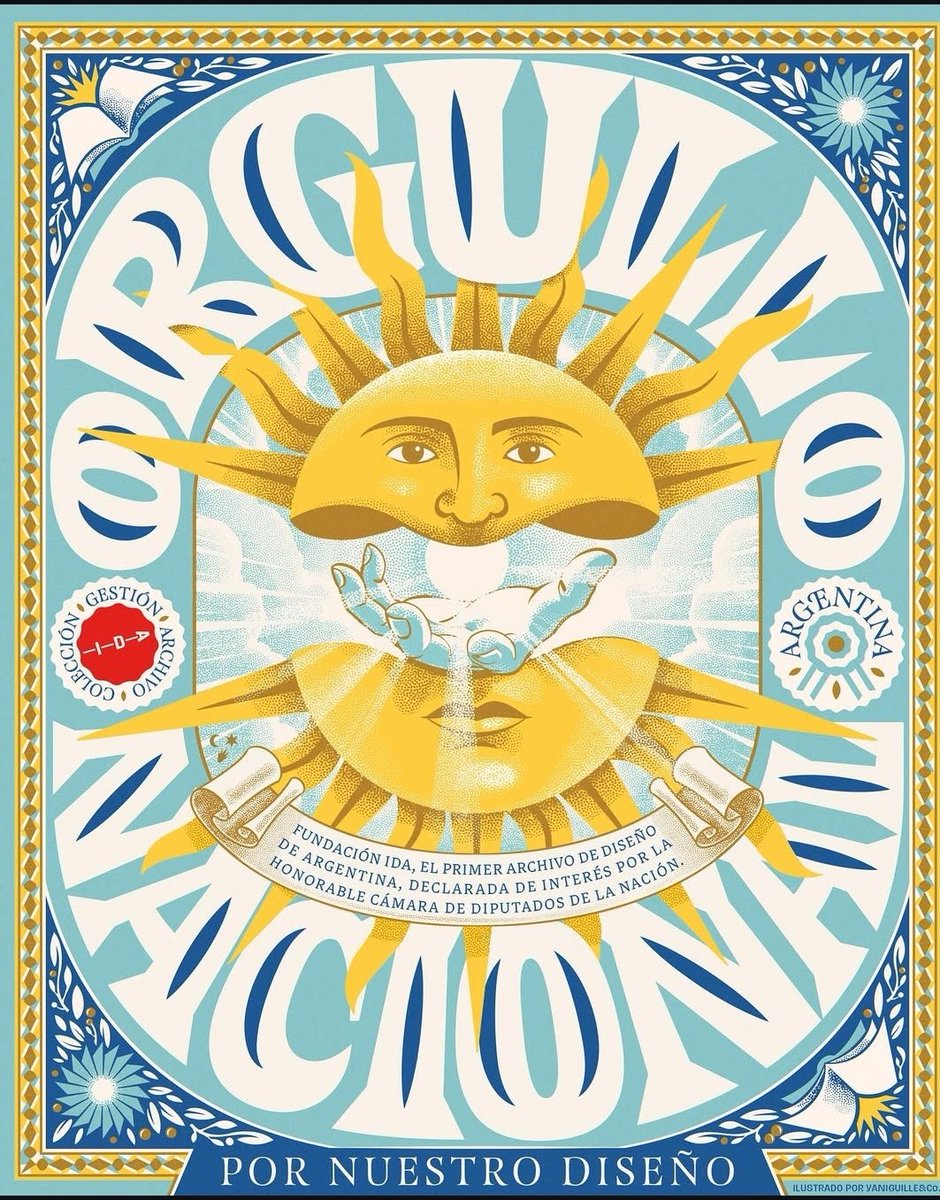 "Orgullo Nacional por nuestro Diseño" pieza de Yani Guille para <a href="/fundacionIDA/">Fundación IDA</a>.
