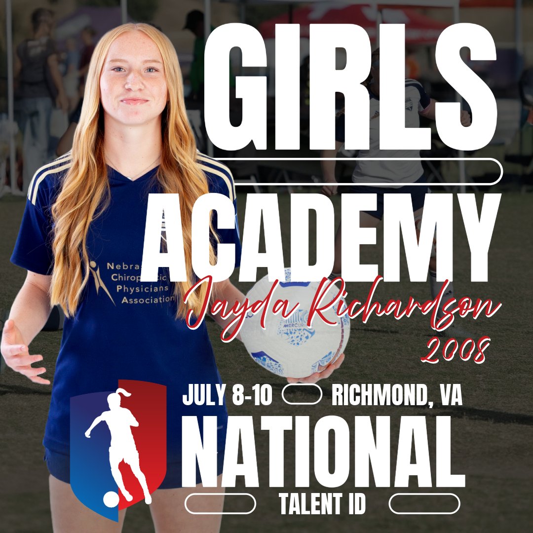SNFCGirlsGA's tweet photo. The GA National Talent ID is here! Go do your thing @jay_r2027 &amp; @KatyMcL, it's your time to shine🌟

Your teammates &amp; coaches are cheering you on back in NE!! @SportingNE_FC @GAcademyLeague 
#GATalentID https://t.co/Xcshc0A96L