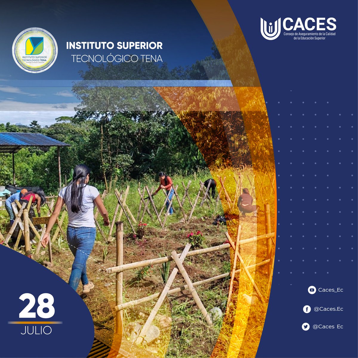 Caces_Ec's tweet image. 🔔Extendemos nuestras felicitaciones al Instituto Superior Tecnológico Tena @isttenaoficial que cumple un año más de vida institucional.
Sus aportes en la educación superior técnica y tecnológica fortalecen los pilares del desarrollo de nuestro país.