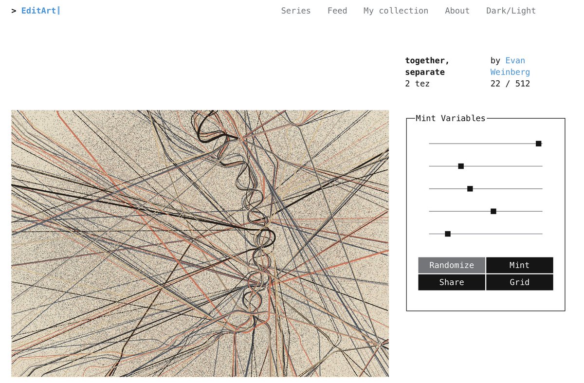 GenerativePunk's tweet image. Generative art comes in many forms.
editart.xyz