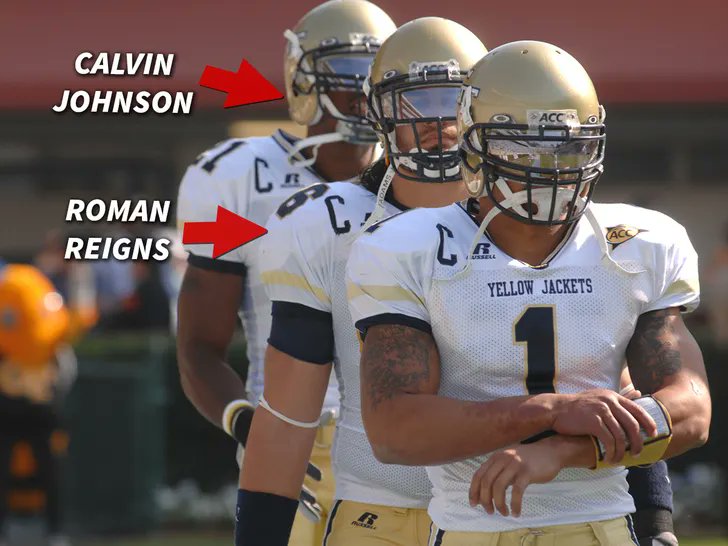 We were today year's old when we learned that Megatron &amp; Roman Reigns were both captains on Georgia Tech's 2006 football team. 🤯